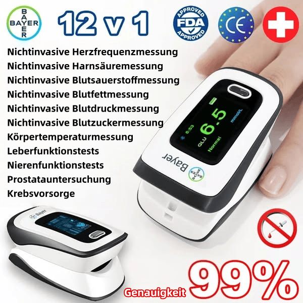 🌈Zeitlich begrenztes Angebot: 50% Rabatt🔥【12-in-1】Das neueste nicht-invasive Blutzuckermessgerät von Bayer - intelligente Gesundheitsüberwachung ohne Nadeln.