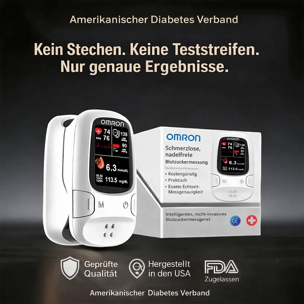 Omron™ präsentiert neues, nicht-invasives, intelligentes Blutzuckermessgerät 🔥Hergestellt in den USA🔥