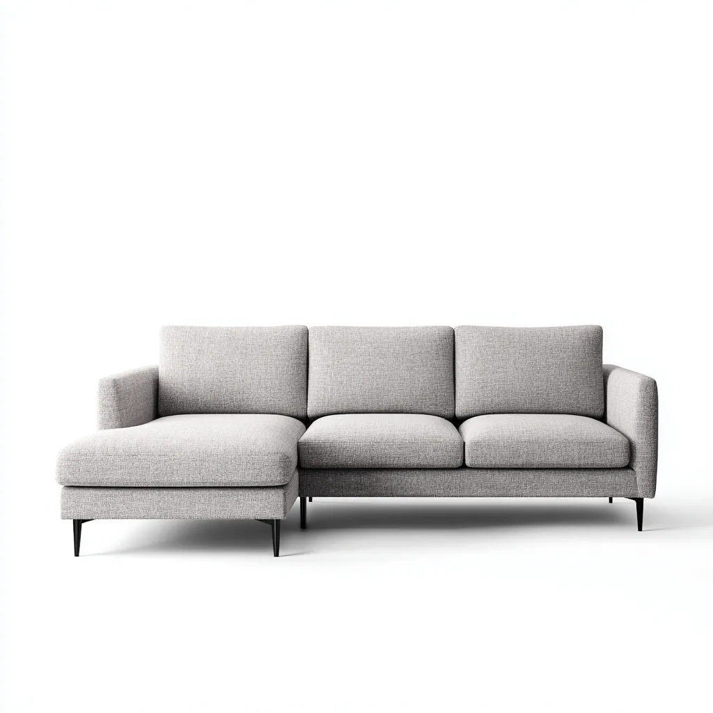 Canapé d'angle Tissu 250x160x85 cm - Gris clair - Design moderne-Homigetio