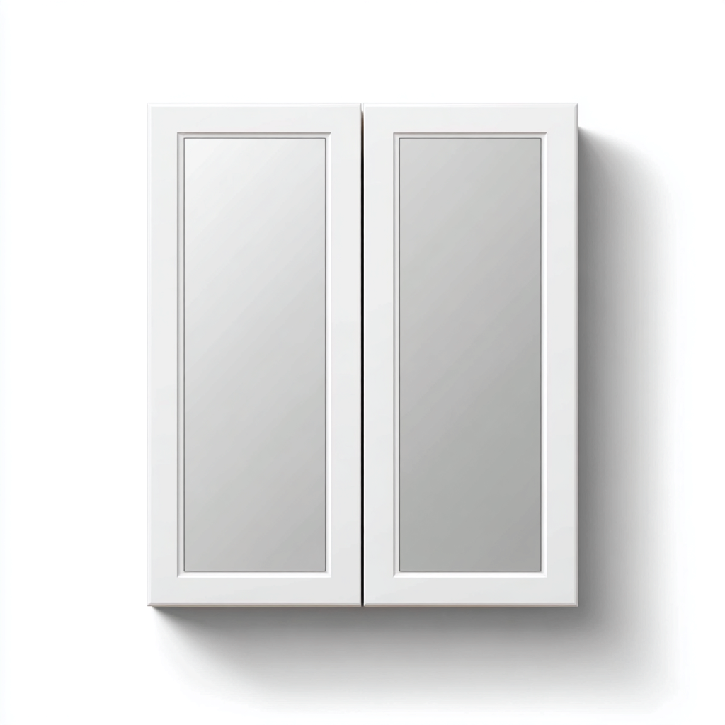 Rangement de salle de bain mural miroir blanc 60x15x70 cm - design moderne-Homigetio