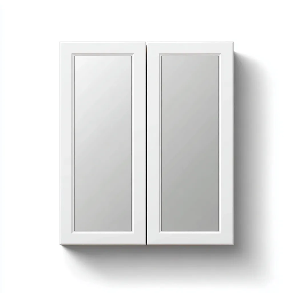 Rangement de salle de bain mural miroir blanc 60x15x70 cm - design moderne-Homigetio