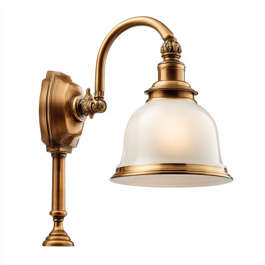 Applique murale Métal-Verre 25x18x32 cm - Or - Style classique-Homigetio