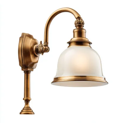 Applique murale Métal-Verre 25x18x32 cm - Or - Style classique-Homigetio