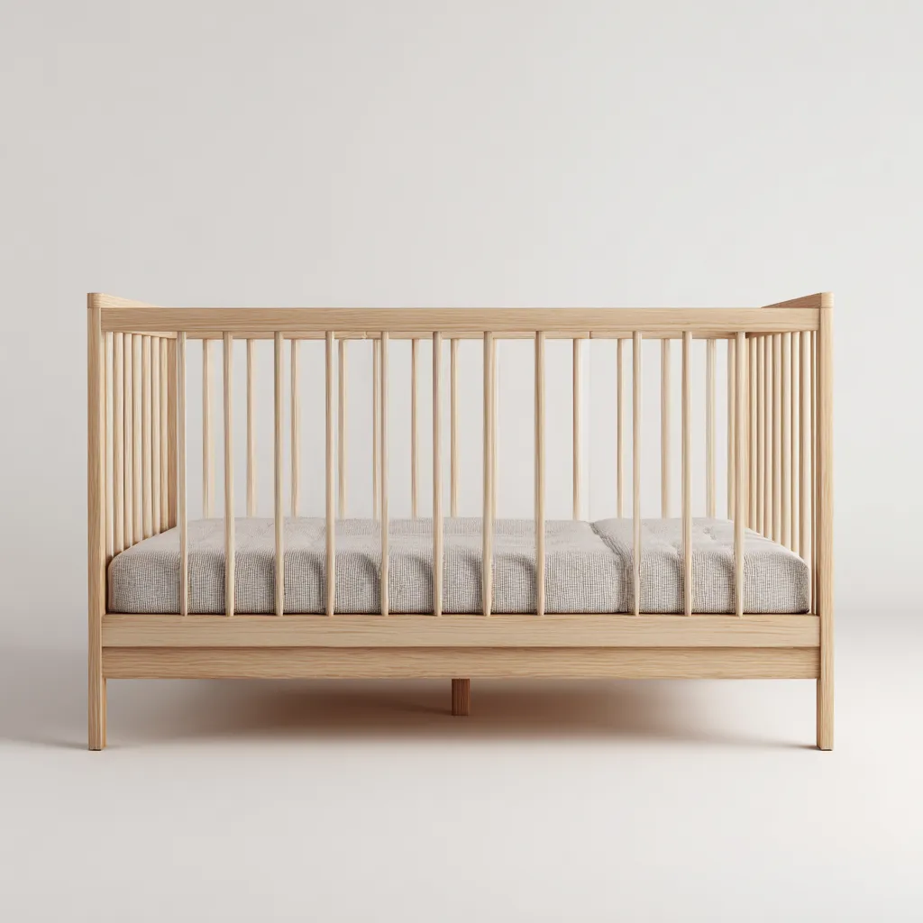 Lit bébé Bois 125x65x85 cm - Bois clair - Style moderne-Homigetio