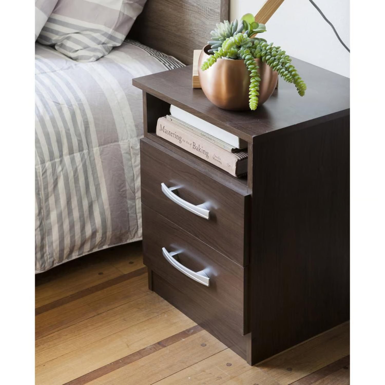 Combo Ropero 3 Puertas 2 Cajones + Cómoda 3 Cajones + Velador