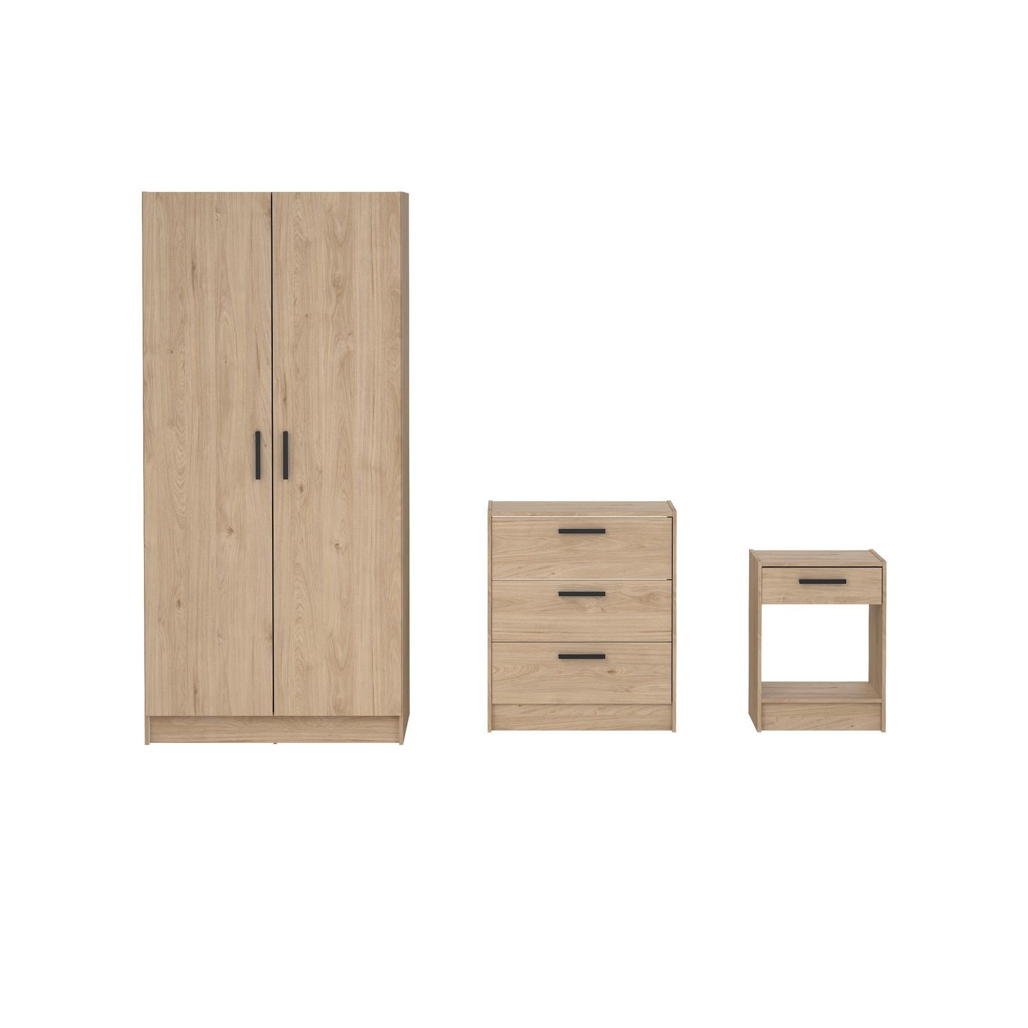 Combo Mesa de Noche + Cómoda + Closet Rio