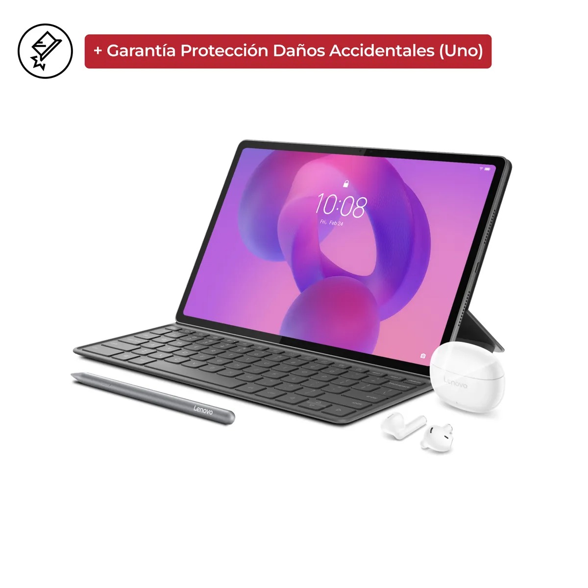 Solo una unidad disponible-Tablet  Idea Tab Plus 8GB RAM 256GB MediaTek 12 + Funda y Lapiz + ADP One