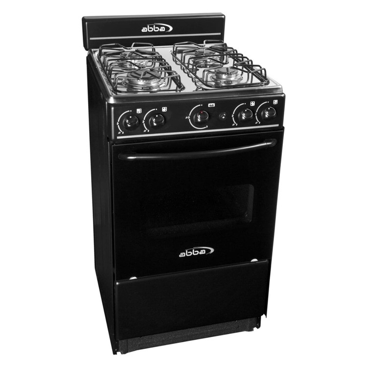 Estufa de Piso 4 Puestos Con Horno Gas Natural AT101-5 Negro