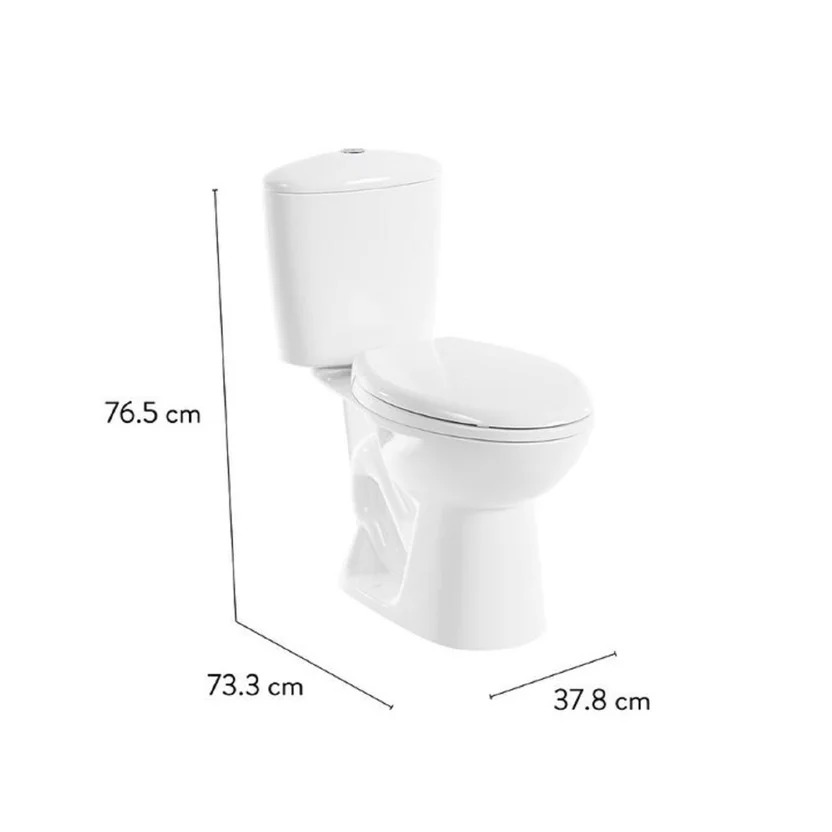 Combo Manantial: Sanitario Manantial Redondo Blanco De 2 Piezas + Mueble De Colgar De 40 Cm Nogal Negro, Lavamanos Milano + Grifería Sencilla Nogal Negra + Accesorios Valencia De 4 Piezas Corona