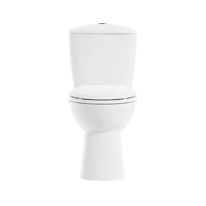 Combo Manantial: Sanitario Manantial Redondo Blanco De 2 Piezas + Mueble De Colgar De 40 Cm Nogal Negro, Lavamanos Milano + Grifería Sencilla Nogal Negra + Accesorios Valencia De 4 Piezas Corona