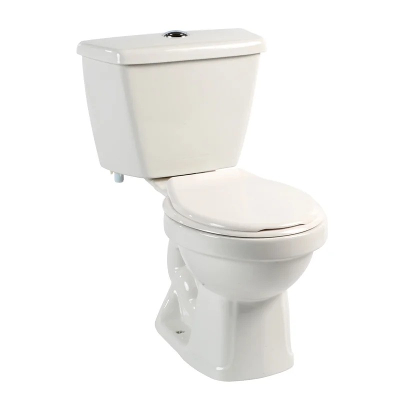 Combo De Baño Tao : Sanitario Tao Redondo de 2 piezas  + Mueble Aluvia Miel 40 cm + Griferia Lavamanos Nogal Sensi Dacqua