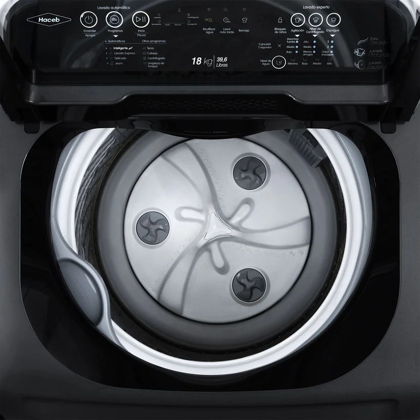 Lavadora Carga Superior 18 Kg Digital Gris LA 18EVI16B-CC1HW