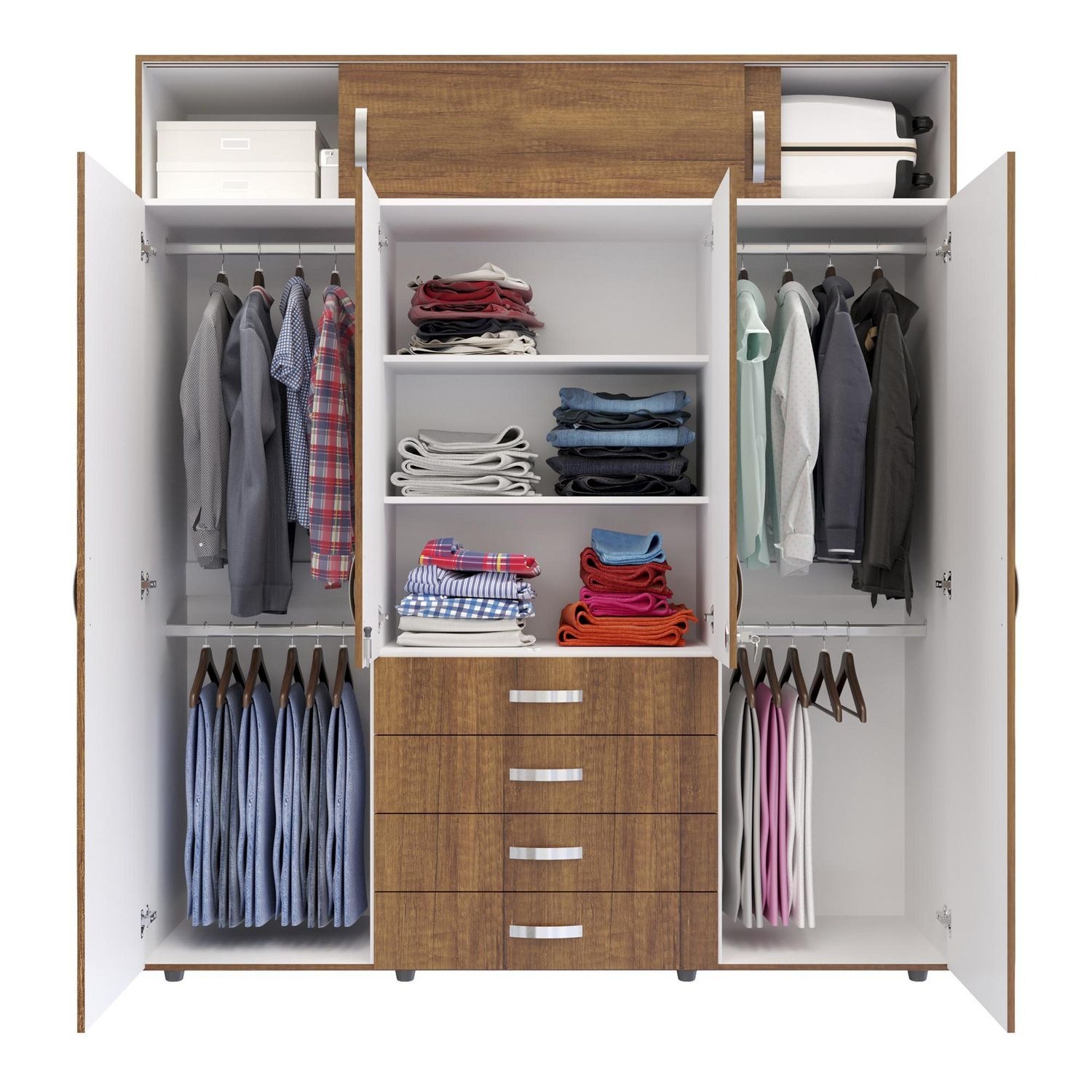 Armario Dual V2 200x180x49.9cm Caramelo