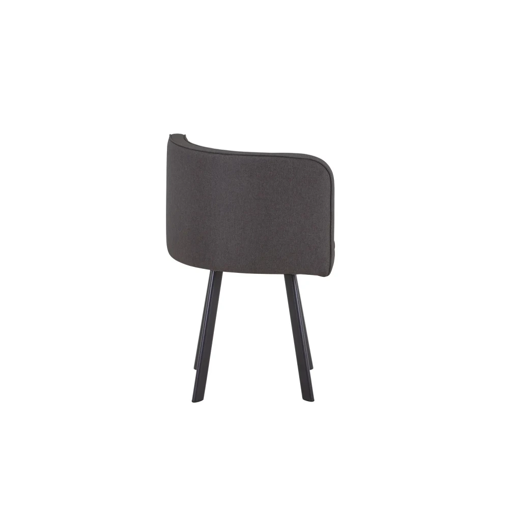Juego de Comedor Nia 4 Sillas Mesa Cuadrada 90x75x90 cm Café/Negro