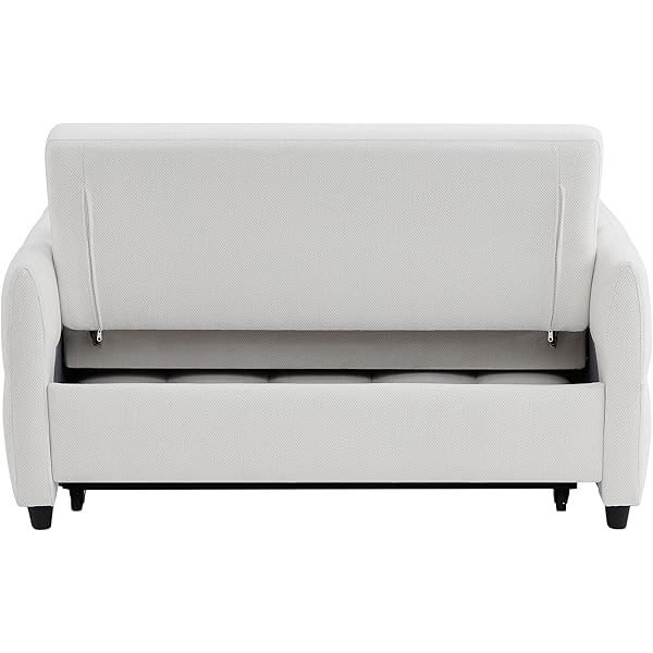 Sofá cama convertible de 52,8" con dos plazas, sofá cama capitoné 3 en 1