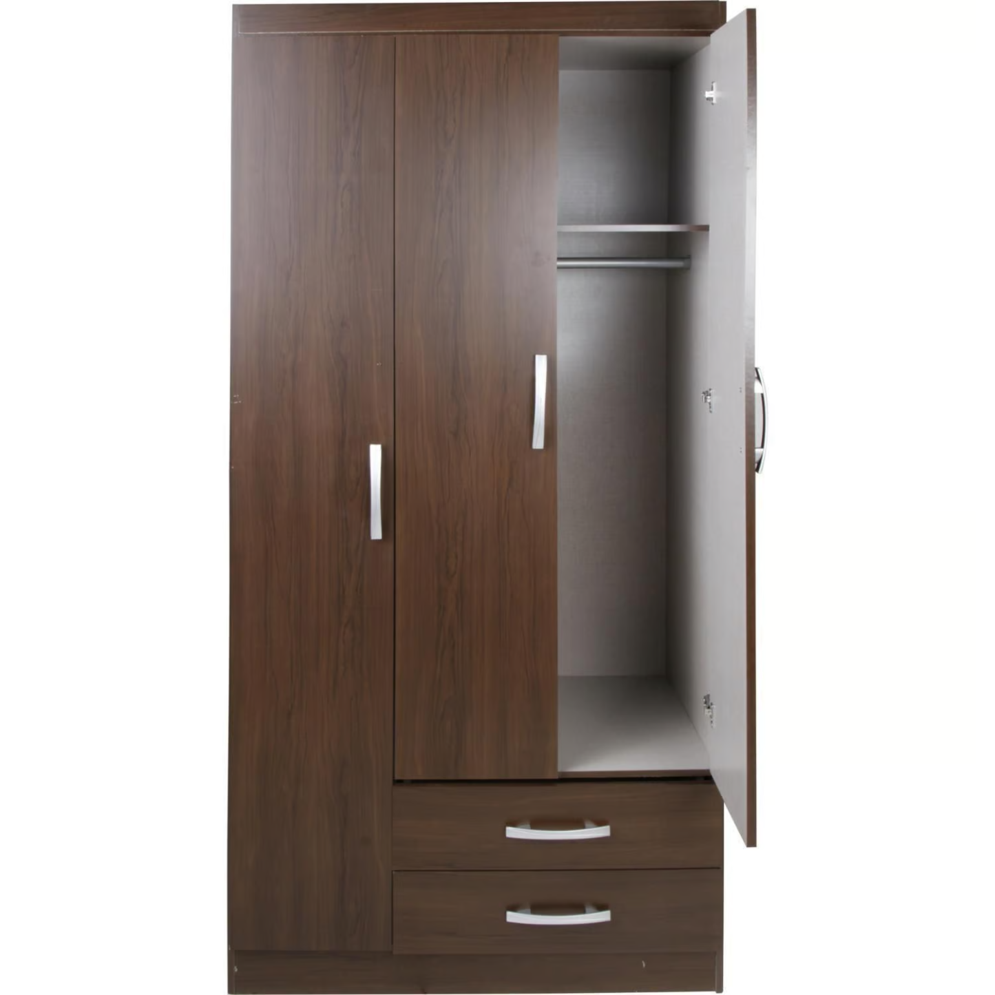 Combo Ropero 3 Puertas 2 Cajones + Cómoda 3 Cajones + Velador