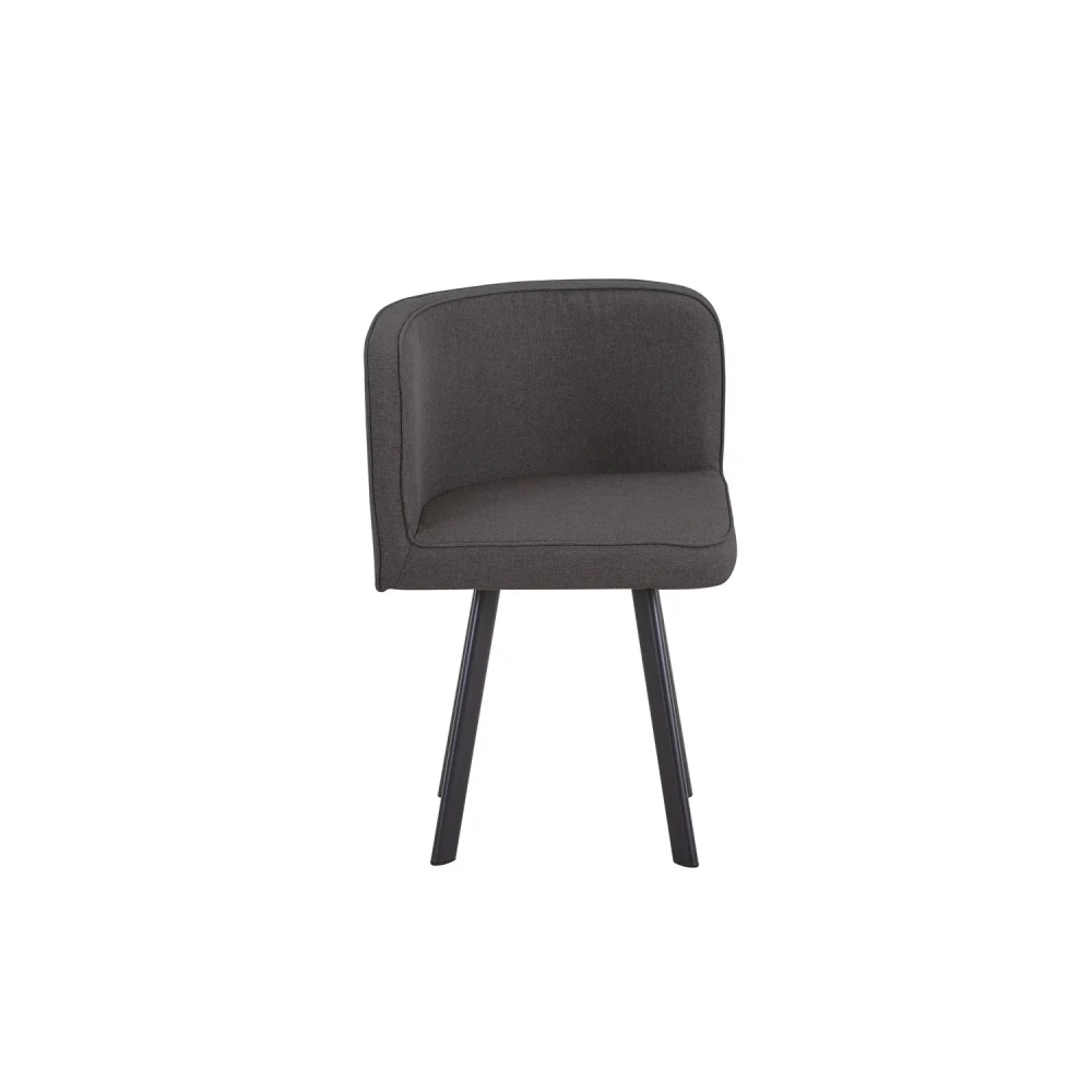 Juego de Comedor Nia 4 Sillas Mesa Cuadrada 90x75x90 cm Café/Negro