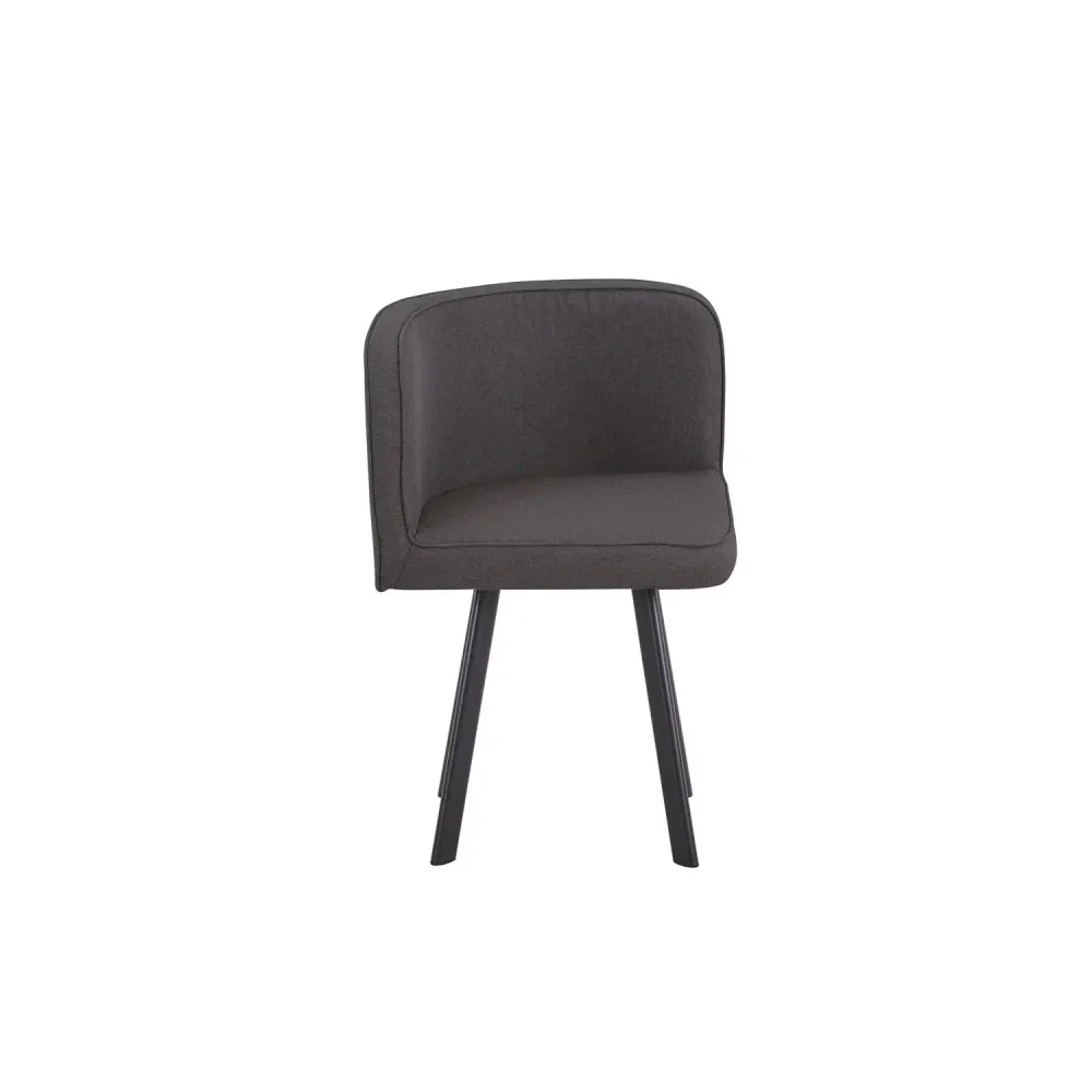 Juego de Comedor Nia 4 Sillas Mesa Cuadrada 90x75x90 cm Café/Negro