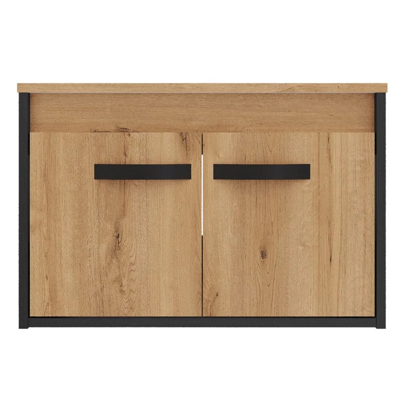 Combo Sanitario Tao Dual, Mueble De Baño Mesty, Lavamanos Vessel, Grifería Monocontrol y Accesorios Negros