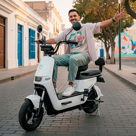 Bicimoto Electrica Futur Neoride Blanco