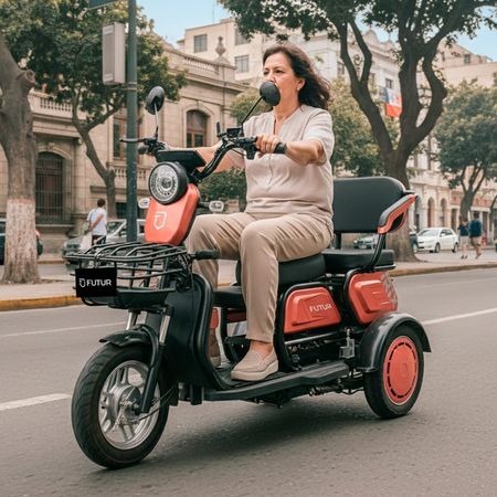 Trimoto Electrica Futur Irix Rosado Golden