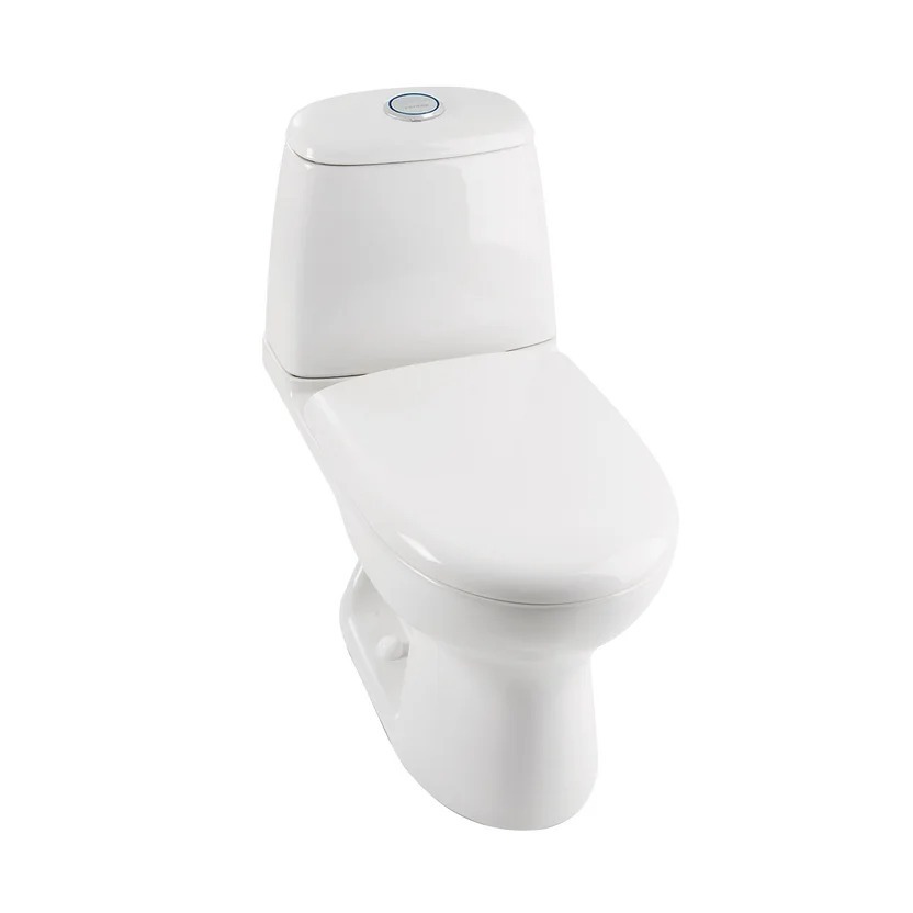 Combo Renueva: Sanitario Ecoclean Alongado Blanco De 2 Piezas + Mueble Aluvia Miel Elevado 45 Cm Con Lavamanos + Grifería Aluvia 4 Pulgadas Corona