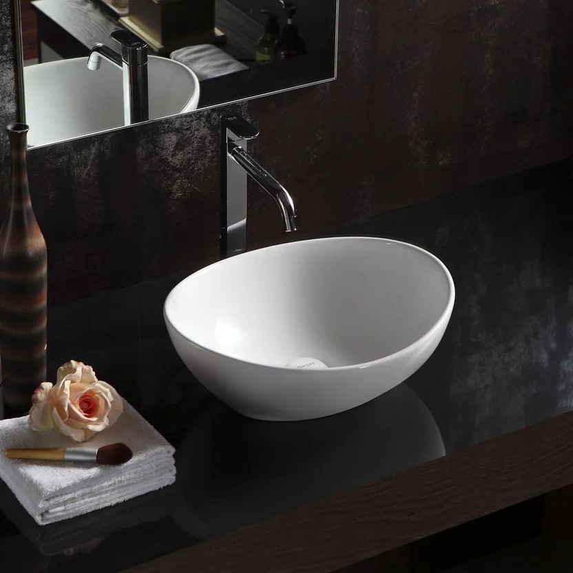 Combo Sanitario Tao Dual, Mueble De Baño Mesty, Lavamanos Vessel, Grifería Monocontrol y Accesorios Negros