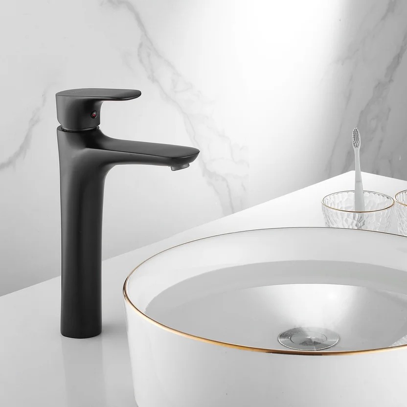 Combo Sanitario Tao Dual, Mueble De Baño Mesty, Lavamanos Vessel, Grifería Monocontrol y Accesorios Negros