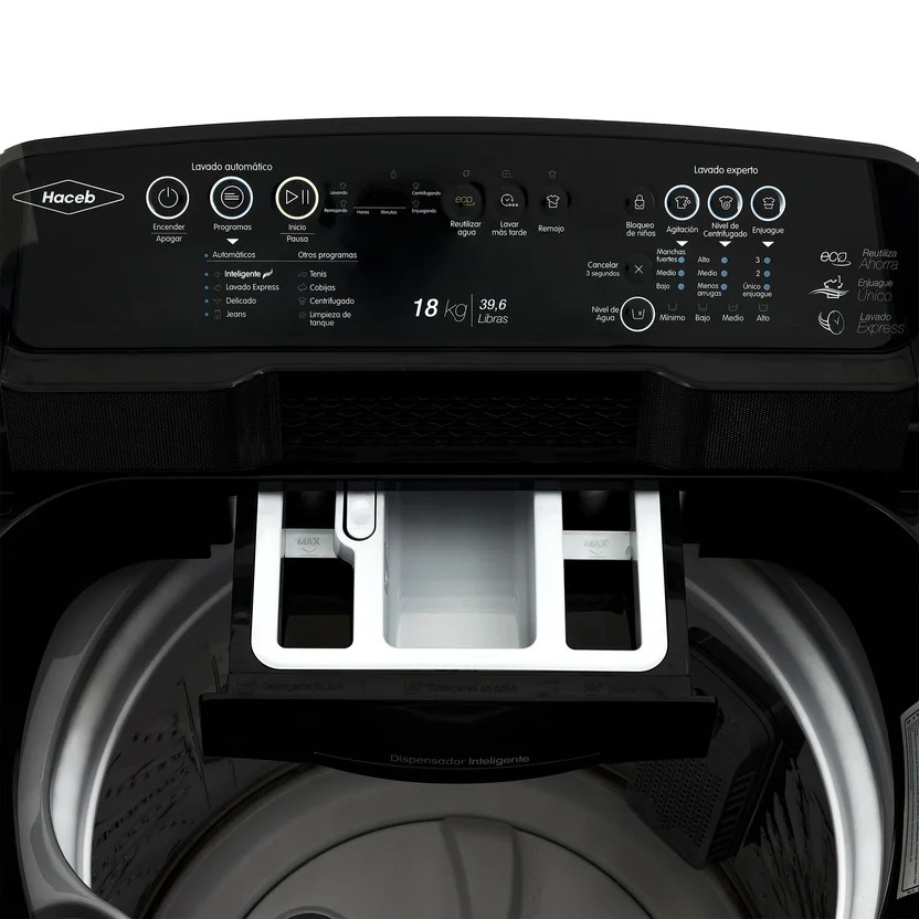 Lavadora Carga Superior 18 Kg Digital Gris LA 18EVI16B-CC1HW