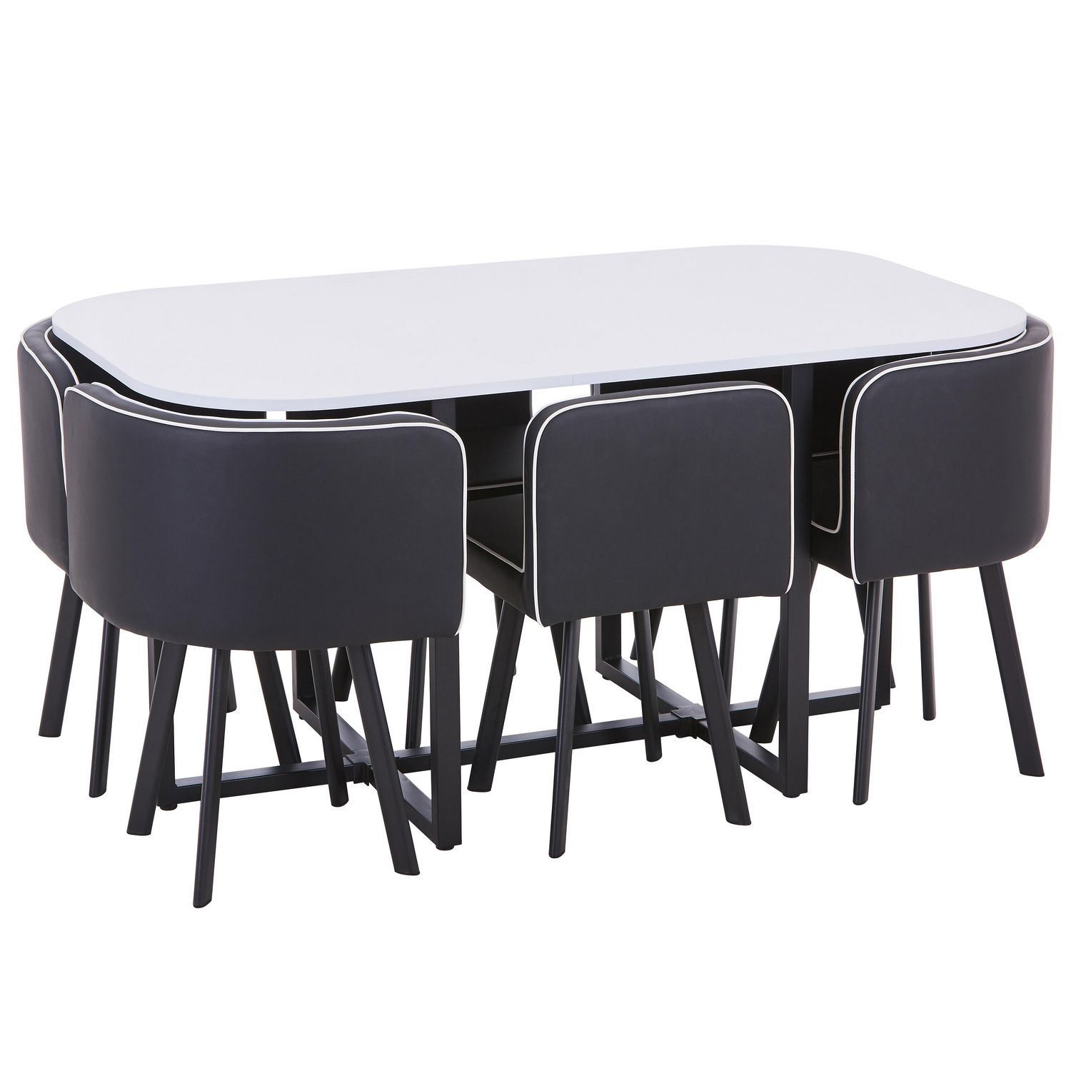 Set Comedor Pizza 1 Mesa + 6 Sillas