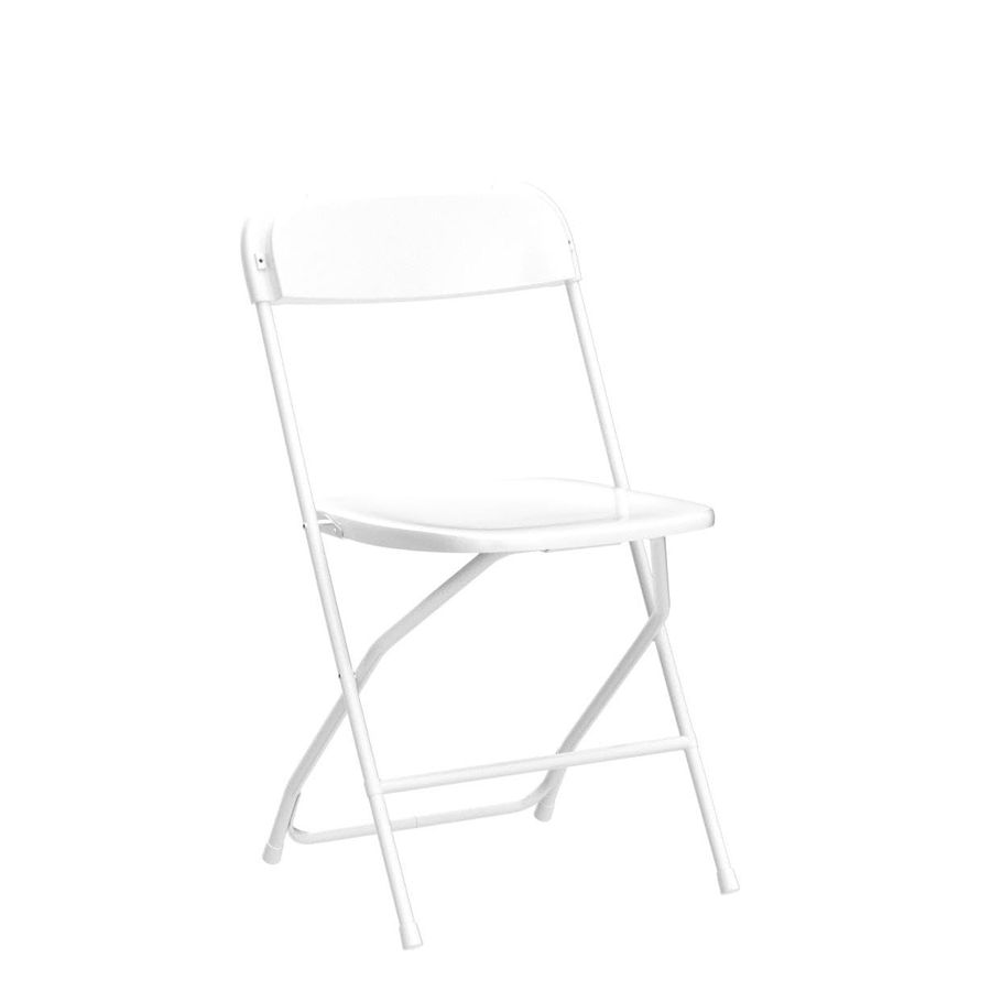 Paquete de 10 sillas plegables de plástico, capacidad de 300 lb, silla comercial portátil con estructura de acero para el hogar, la oficina, la boda, la fiesta en interiores o exteriores