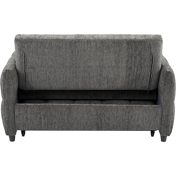 Sofá cama convertible de 52,8" con dos plazas, sofá cama capitoné 3 en 1