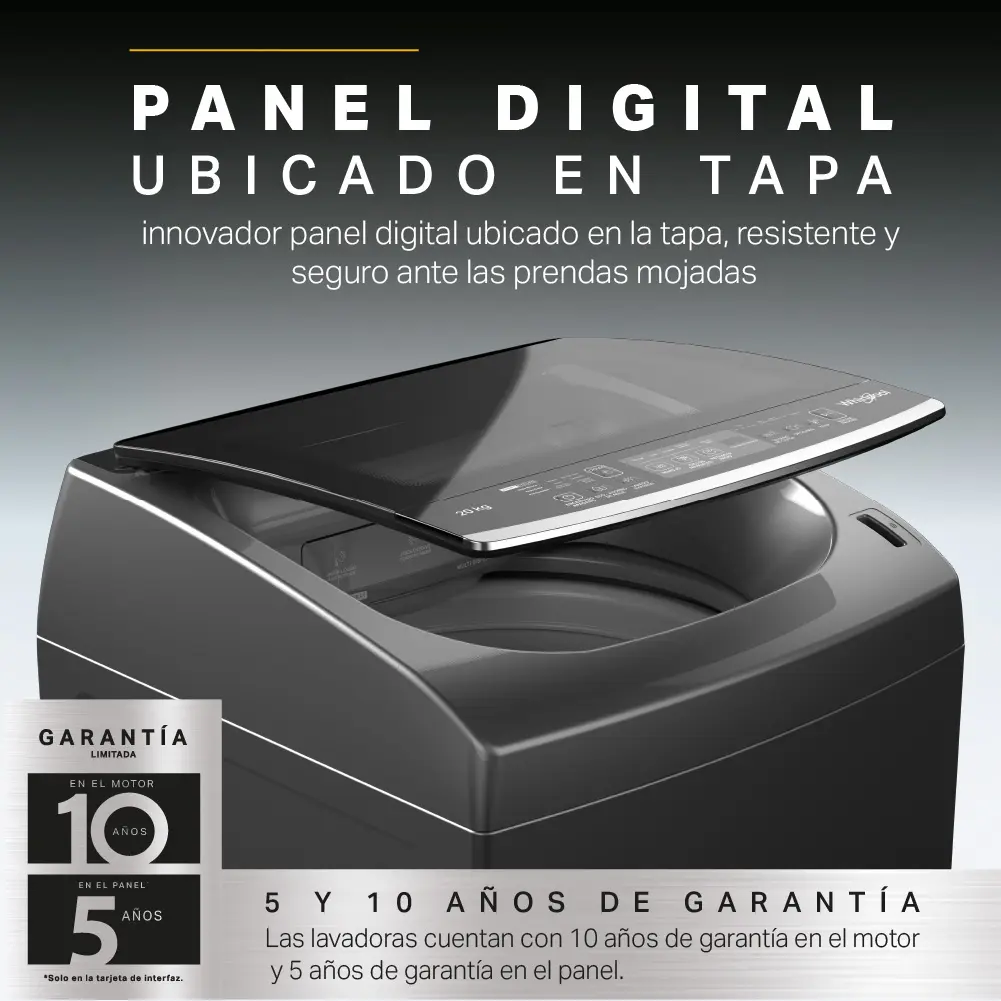 Nevecón 4 puertas Whirlpool con espacios adaptable y anaqueles convertibles de refrigerador a congelador.