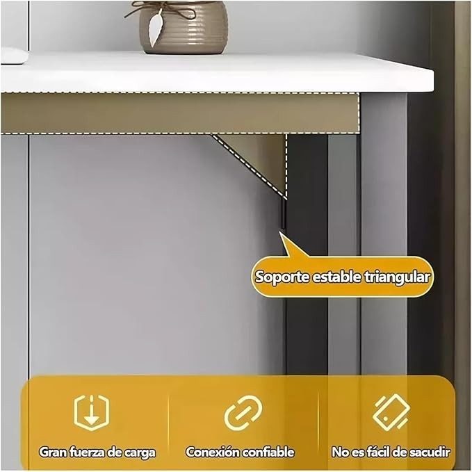 100×54 cm escritorio de oficina para computadora, diseño sencillo, con cajón de almacenamiento, silla de escritura, escritorio moderno para estudio.