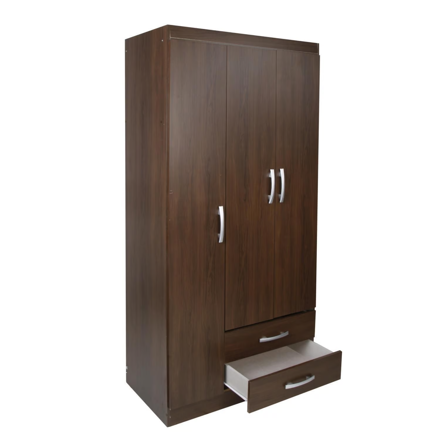 Combo Ropero 3 Puertas 2 Cajones + Cómoda 3 Cajones + Velador