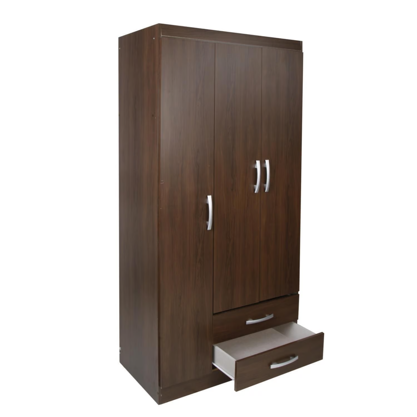 Combo Ropero 3 Puertas 2 Cajones + Cómoda 3 Cajones + Velador