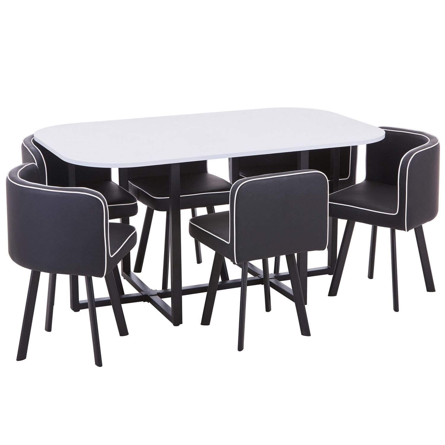 Set Comedor Pizza 1 Mesa + 6 Sillas