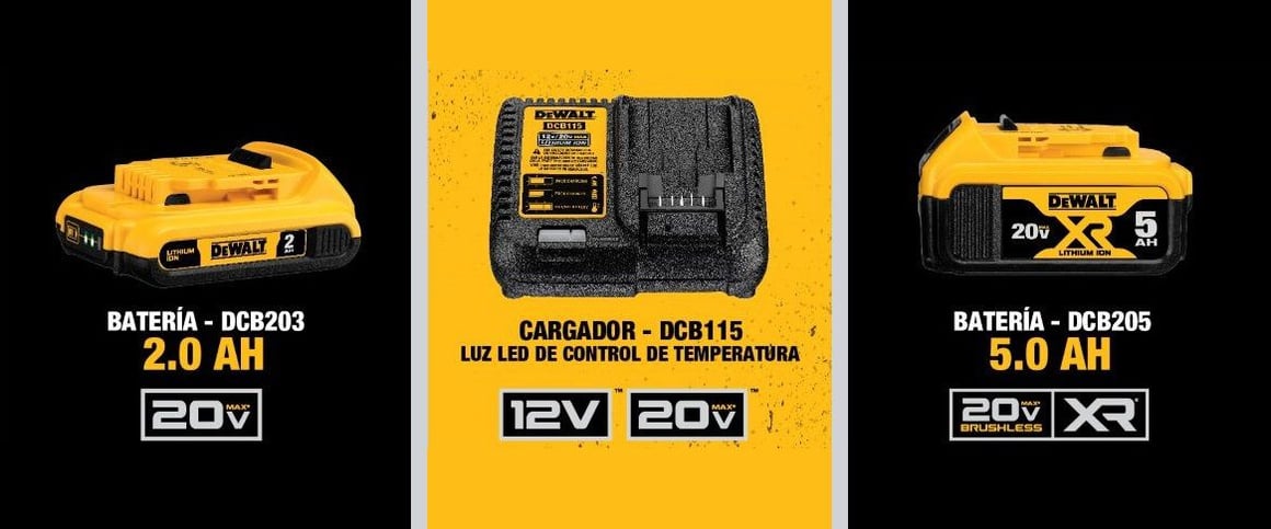 Combo, Kit, Taladros, taladro percutor, taladro, esemril angular, esmeriles, esmeril, baterías, 20V, 20V MAX, cargador, DCK209P2T, DEWALT, herramientas inalámbricas, inalámbrico, DCD776,DCG412B