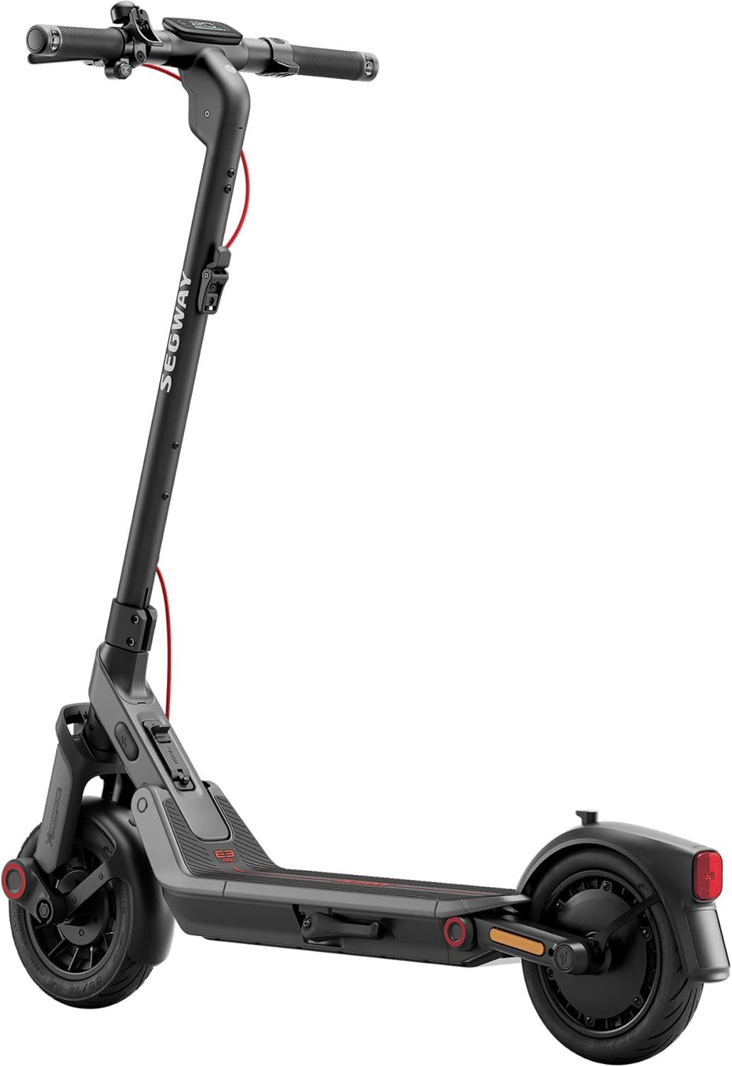 Scooter Eléctrico Plegable, Motor 800W Potencia Máxima, Autonomía de hasta 55Km, Velocidad Máxima de 30Km/h, Resistente a Salpicaduras IPX5, Compatible con App Negro