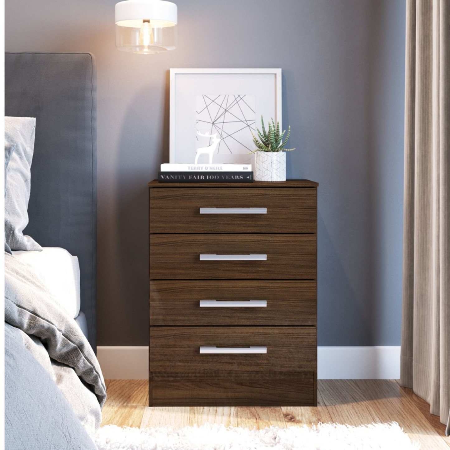 COMBO CLOSET 4P + COMODA 4 CAJONES CACAO B4240