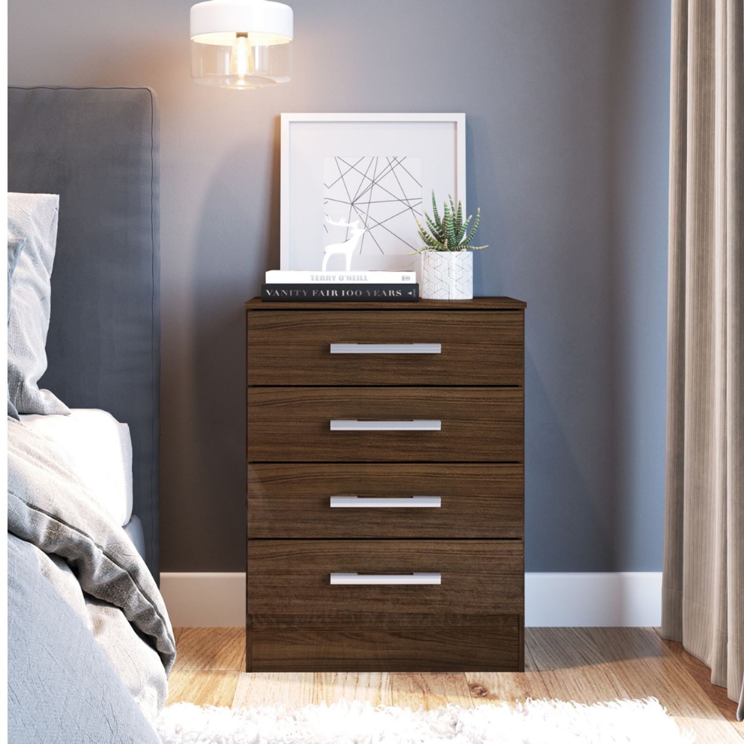 COMBO CLOSET 4P + COMODA 4 CAJONES CACAO B4240