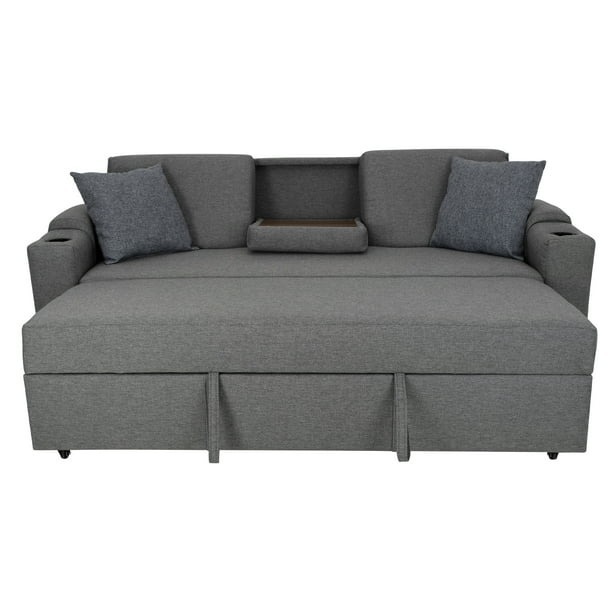 SOFÁ CAMA MILAN GRIS OXFORD
