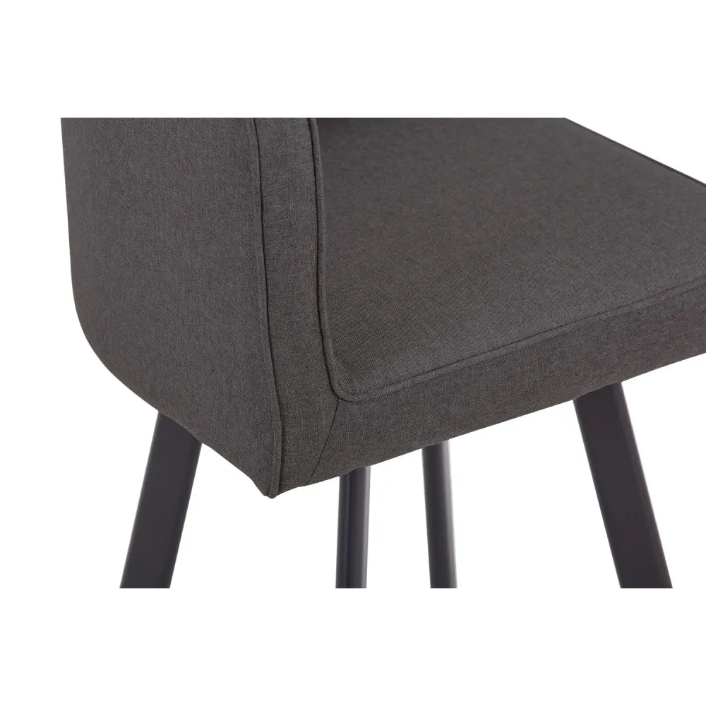 Juego de Comedor Nia 4 Sillas Mesa Cuadrada 90x75x90 cm Café/Negro