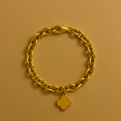 ✨Pulsera con trébol de cuatro hojas eterno✨