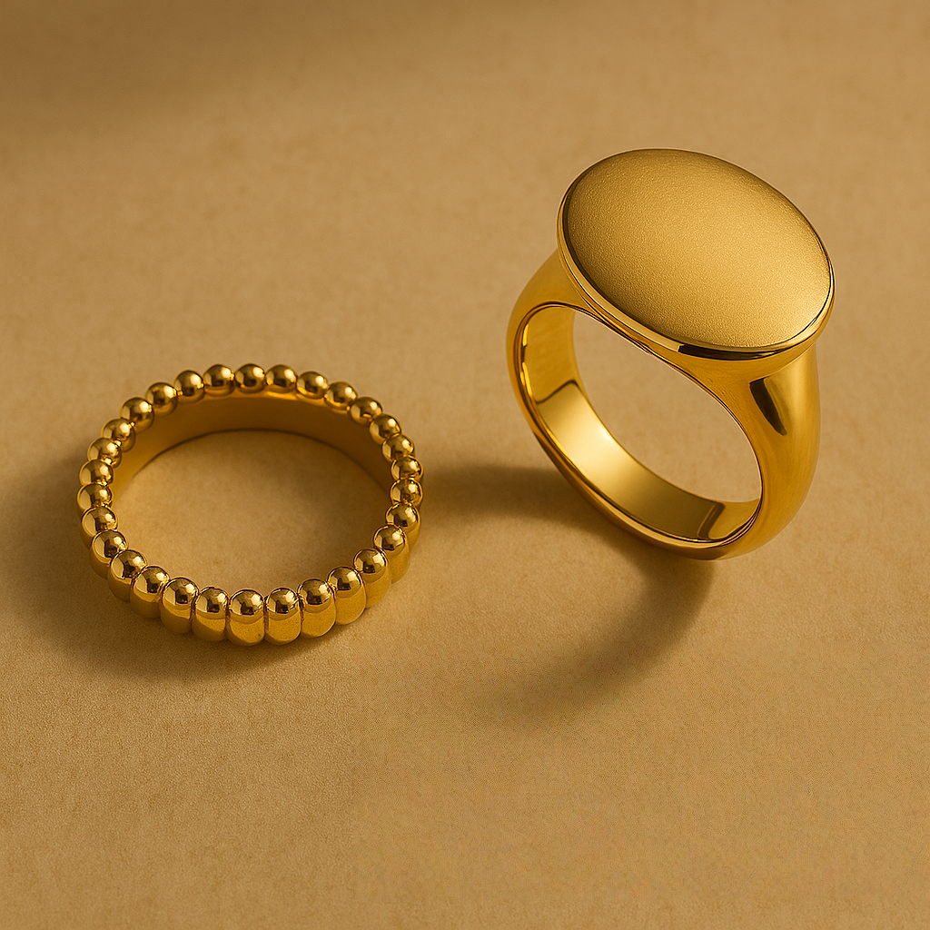 Anillo de sello moderno (personalizado)