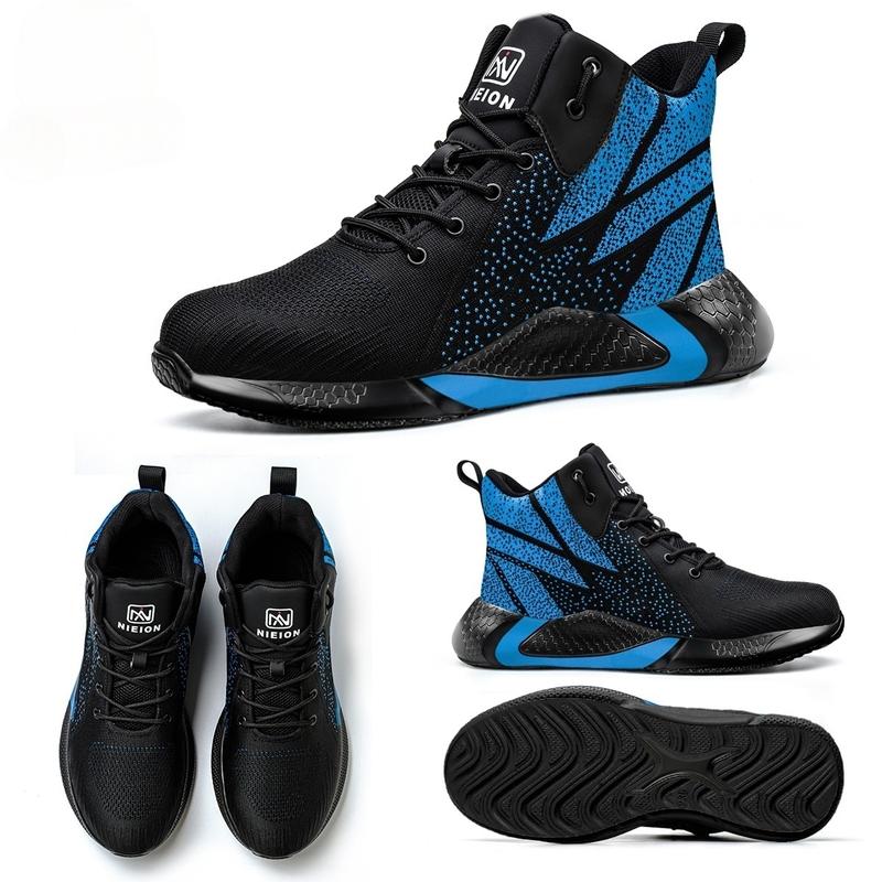 NIEION Tenis Seguridad Industrial Zapato De Trabajo Hombre Mjuer Botas De Seguridad Para Hombre Y Mjuer
