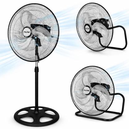 Ventilador de Piso 18 Pulgadas de Alta Potencia con 3 Velocidades y Oscilación – Ideal para Hogar, Oficina y Negocio