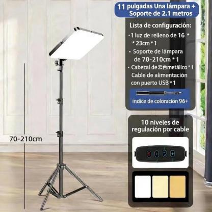 Toptech Lámpara de Maquillaje LED Estudio Fotográfico Portátil 2700k-7500k con Panel de Iluminación