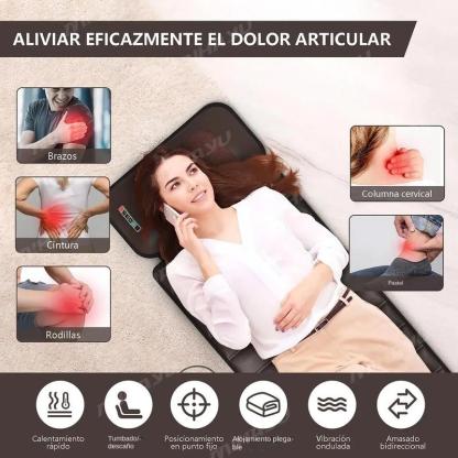 Masajeador Colchón Masajeador 10 Motores 5 Modo Termoterapia