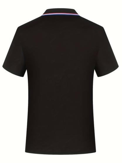 Men's Casual Colorblock Polo Shirts Set of 6, Comfortable Button Collar, Business & Outdoor Sports, Short Sleeve Fitted Tee